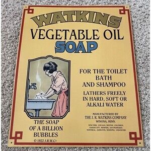 Vintage Style Decorative Sign - Yellow and Blue